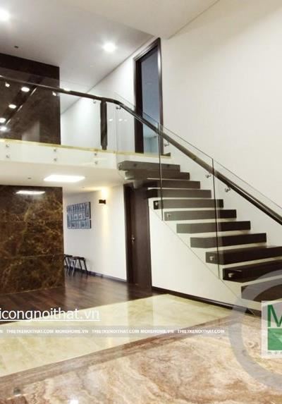 Thi công nội thất gỗ óc chó Penthouse tại chung cư KEANGNAM