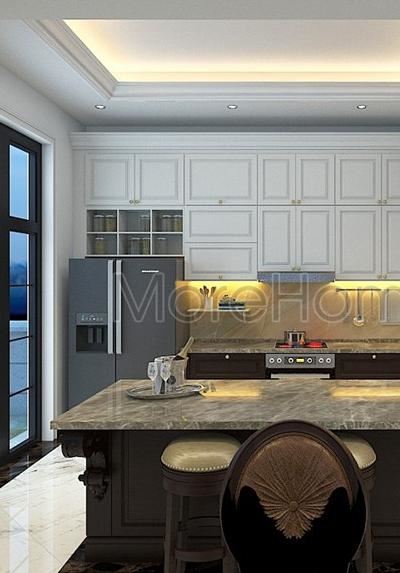 Mẫu tủ bếp đẹp biệt thự Vinhome cao cấp