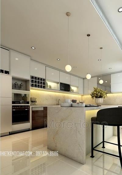 Mẫu tủ bếp tại biệt thự tại Hạ Long