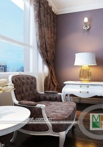 Sofa đơn cổ điển tại phòng ngủ đẹp -SF003