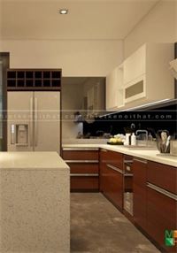 Mẫu tủ bếp nhà phố hiện đại - Tp Đà Nẵng