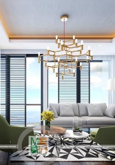 Sofa phòng khách nhà phố cao cấp - Trấn Vũ