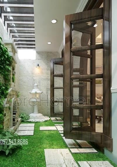 Nội thất gỗ óc chó biệt thự tân cổ điển tại Nguyễn Chí Thanh