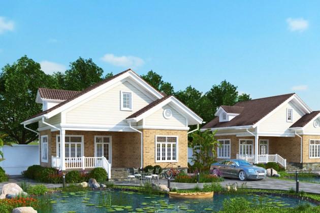 Kết quả hình ảnh cho biệt thự 1 tầng kiểu pháp morehome