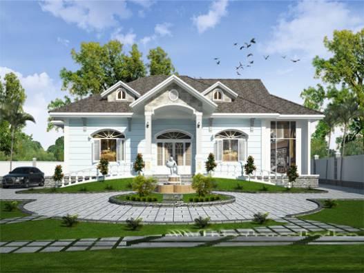 Kết quả hình ảnh cho biệt thự 1 tầng hiện đại morehome