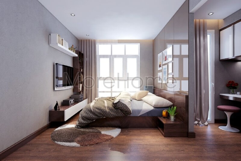 Không gian nội thất phòng ngủ chung cư đẹp và ấn tượng thiết kế chung cư