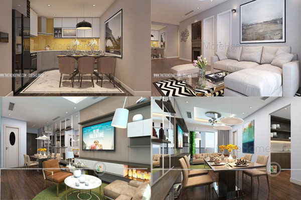 Cập nhập hot về thiết kế nội thất chung cư 80m2 -90m2 trong năm 2018