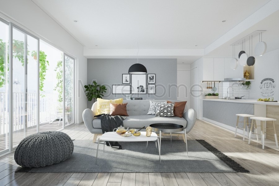 10 ý tưởng thiết kế nội thất phòng khách chung cư phong cách Scandinavian
