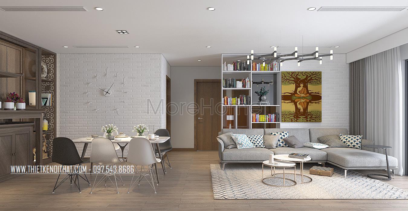 Đặc điểm nhận biết thiết kế nội thất hiện đại với đương đại
